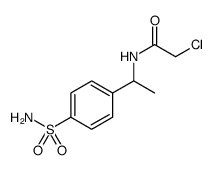 Acetamide, N-[1-[4-(aminosulfonyl)phenyl]ethyl]-2-chloro Structure