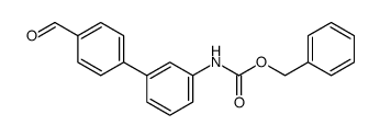 (4'-formyl-biphenyl-3-yl)-carbamic acid benzyl ester结构式