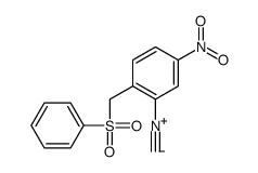 1-(benzenesulfonylmethyl)-2-isocyano-4-nitrobenzene Structure