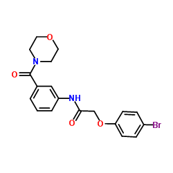 2-(4-Bromophenoxy)-N-[3-(4-morpholinylcarbonyl)phenyl]acetamide Structure