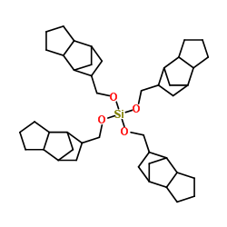 tetrakis[(octahydro-4,7-methano-1H-inden-5-yl)methyl] silicate结构式
