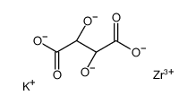 [R-(R*,R*)]-tartaric acid, potassium zirconium salt结构式