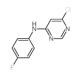6-Chloro-N-(4-fluorophenyl)-4-pyrimidinamine结构式