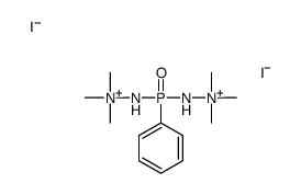 trimethyl-[[phenyl-[(trimethylazaniumyl)amino]phosphoryl]amino]azanium,diiodide Structure