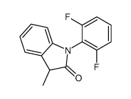 1-(2,6-difluorophenyl)-3-methyl-3H-indol-2-one结构式