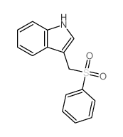 1H-Indole,3-[(phenylsulfonyl)methyl]- Structure