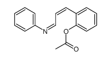 [2-[(E)-3-phenyliminoprop-1-enyl]phenyl] acetate Structure