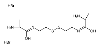 (2S)-2-amino-N-[2-[2-[[(2S)-2-aminopropanoyl]amino]ethyldisulfanyl]ethyl]propanamide,dihydrobromide结构式