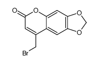 8-(bromomethyl)-[1,3]dioxolo[4,5-g]chromen-6-one Structure