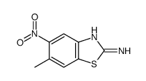 6-Methyl-5-nitro-1,3-benzothiazol-2-amine结构式