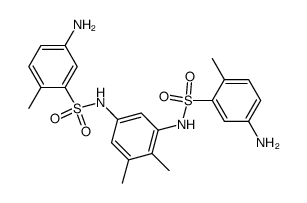 3.5-Bis-<5-amino-2-methyl-benzolsulfonylamino>-o-xylol Structure