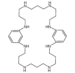 2,6,10,14,20,24,28,32-octaazatricyclo[31.3.1.115,19]octatriaconta-1(37),15(38),16,18,33,35-hexaene结构式
