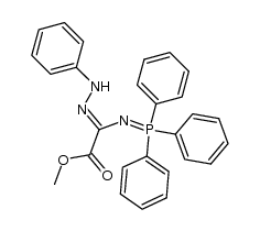 Methyl 2-(phenylhydrazono)-2-(triphenylphosphinimino)-acetate Structure