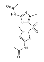 bis-(2-acetylamino-4-methyl-thiazol-5-yl)-sulfone Structure
