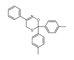 3-phenyl-6,6-di-p-tolyl-4H-1,5,2-oxathiazine Structure