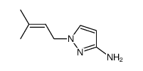 1-(3-methyl-but-2-enyl)-1H-pyrazol-3-ylamine Structure