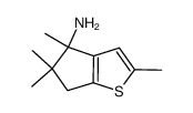 2,4,5,5-tetramethyl-5,5-dihydrdo-4H-cyclopenta[b]thiophen-4-amine结构式