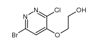 2-((6-bromo-3-chloropyridazin-4-yl)oxy)ethanol Structure