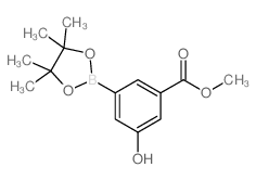 3-羟基-5-(甲氧基羰基)苯硼酸频那醇酯结构式