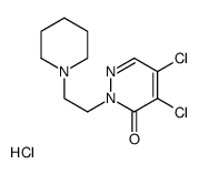 4,5-dichloro-2-(2-piperidin-1-ylethyl)pyridazin-3-one,hydrochloride Structure