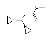 methyl 3,3-bis(aziridin-1-yl)propanoate结构式