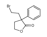 3-(2-bromo-ethyl)-3-phenyl-dihydro-furan-2-one Structure