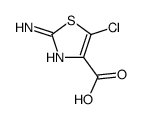 4-Thiazolecarboxylic acid, 2-amino-5-chloro-结构式