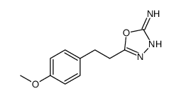 5-[2-(4-Methoxyphenyl)ethyl]-1,3,4-oxadiazol-2-amine结构式