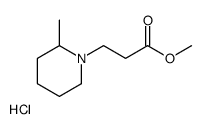 methyl 3-(2-methylpiperidin-1-yl)propanoate,hydrochloride结构式