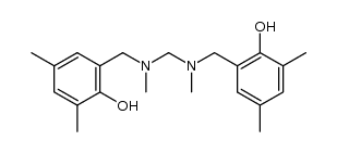 6,6'-((methylenebis(methylazanediyl))bis(methylene))bis(2,4-dimethylphenol) Structure