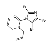 2,4,5-tribromo-N,N-bis(prop-2-enyl)imidazole-1-carboxamide结构式