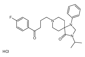 8-[4-(4-fluorophenyl)-4-oxobutyl]-1-phenyl-3-propan-2-yl-1,3,8-triazaspiro[4.5]decan-4-one,hydrochloride结构式