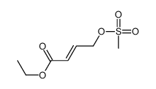 ethyl 4-methylsulfonyloxybut-2-enoate结构式