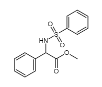methyl 2-phenyl-2-(phenylsulfonamido)acetate结构式