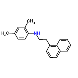 2,4-Dimethyl-N-[2-(1-naphthyl)ethyl]aniline结构式