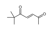 6,6-dimethylhept-3-ene-2,5-dione Structure