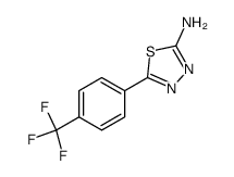 5-(4-(trifluoromethyl)phenyl)-1,3,4-thiadiazol-2-amine Structure