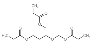 2-((PROPIONYLOXY)METHOXY)BUTANE-1,4-DIYL DIPROPIONATE Structure