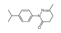 4,5-dihydro-6-methyl-2-(p-isopropylphenyl)-3(2H)-pyridazinone结构式