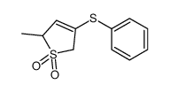 2-methyl-4-phenylsulfanyl-2,5-dihydrothiophene 1,1-dioxide结构式