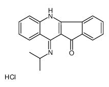 10-(propan-2-ylamino)indeno[1,2-b]quinolin-11-one,hydrochloride结构式