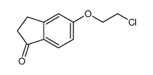 5-(2-chloroethoxy)-2,3-dihydroinden-1-one结构式