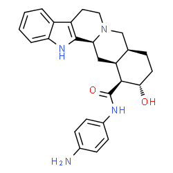 rauwolscine 4-aminophenylcarboxamide structure