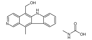 5-(hydroxymethyl)-11-methyl-6H-pyrido(4,3-b)carbazole N-methylcarbamate结构式