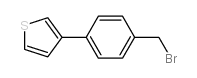 3-[4-(bromomethyl)phenyl]thiophene Structure