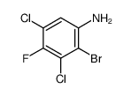 2-bromo-3,5-dichloro-4-fluoroaniline structure