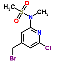 N-[4-(Bromomethyl)-6-chloro-2-pyridinyl]-N-methylmethanesulfonamide结构式