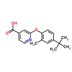 2-[2-Methyl-4-(2-methyl-2-propanyl)phenoxy]isonicotinic acid picture