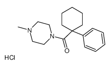 (4-methylpiperazin-1-yl)-(1-phenylcyclohexyl)methanone,hydrochloride Structure