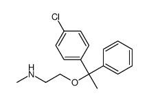 2-[1-(4-chlorophenyl)-1-phenylethoxy]-N-methylethanamine Structure